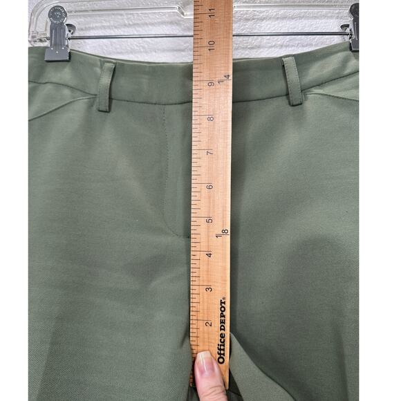 Nanette Lepore Olive Green Dress Pants Slash Pocket Trouser 10 - Picture 10 of 12